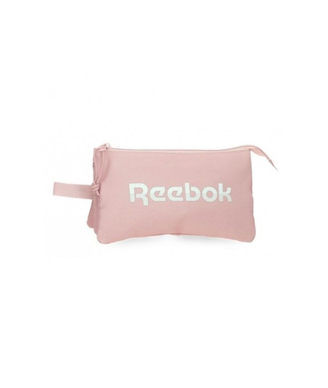 Estojo Reebok Três compartimentos Glen Pink