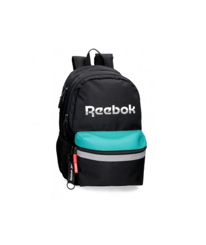 Mochila Reebok andover 44cm Dois compartimentos Preto