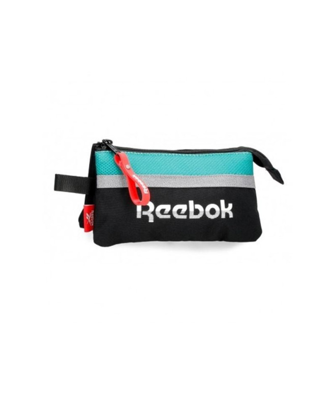 Estuche Tres Compartimentos Reebok andover Negro