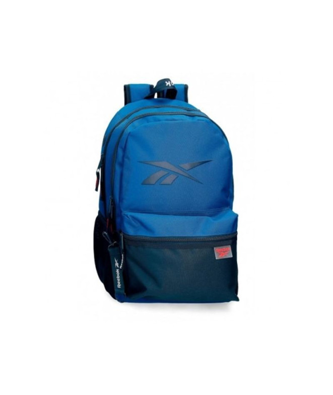 Mochila Reebok Atlantic 44cm Dois Compartimentos Azul