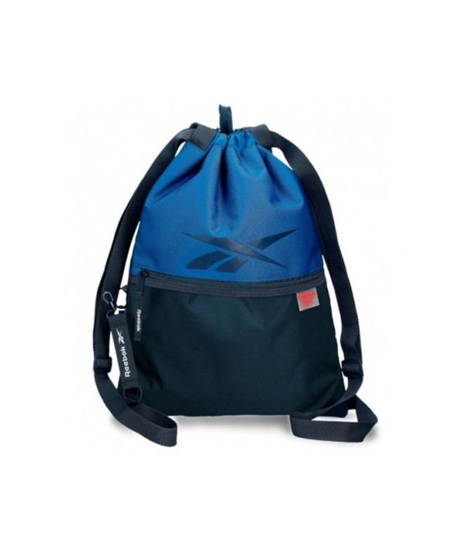 Mochila Reebok Saco Atlantic com bolso frontal azul-marinho