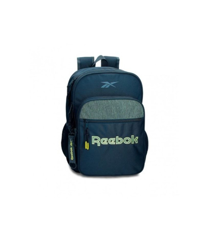 Mochila Reebok Escola Summerville Dois Compartimentos 40 cm Azul Marinho