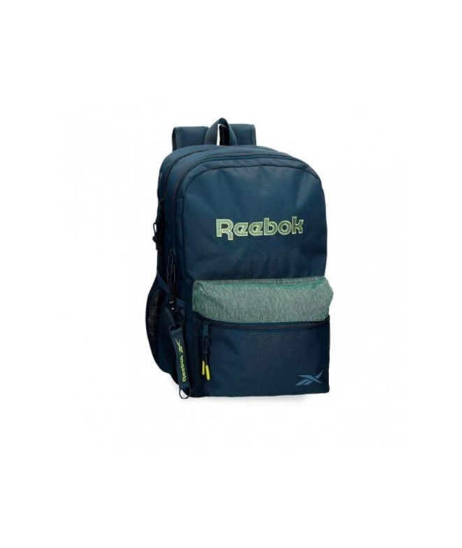 Mochila Reebok Summerville com dois compartimentos 44 cm azul-marinho