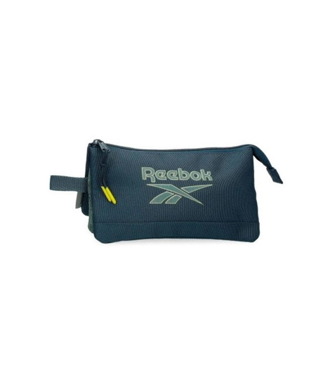 Estojo Reebok Três compartimentos Summerville azul-marinho