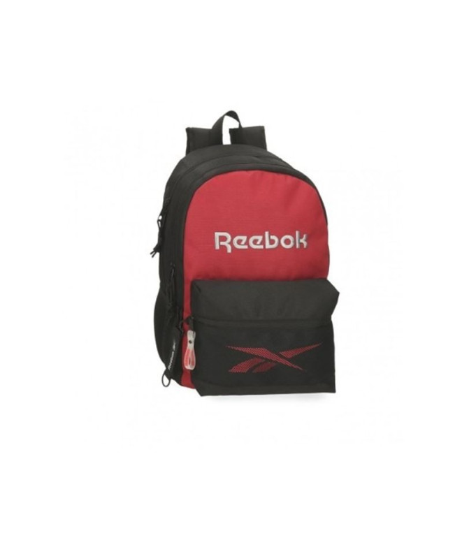 Mochila Reebok Portland com dois compartimentos 44 cm Vermelho