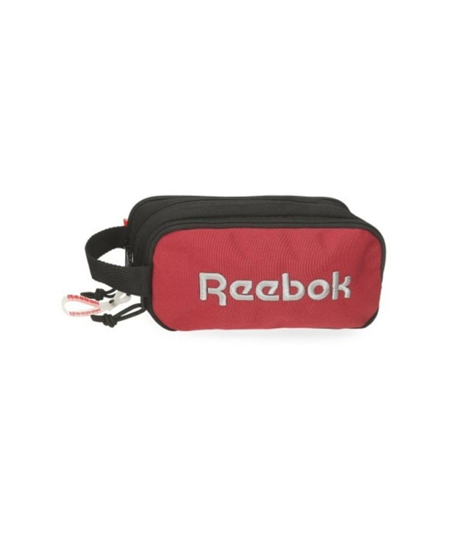 Estuche Tres Compartimentos Reebok Portland Rojo