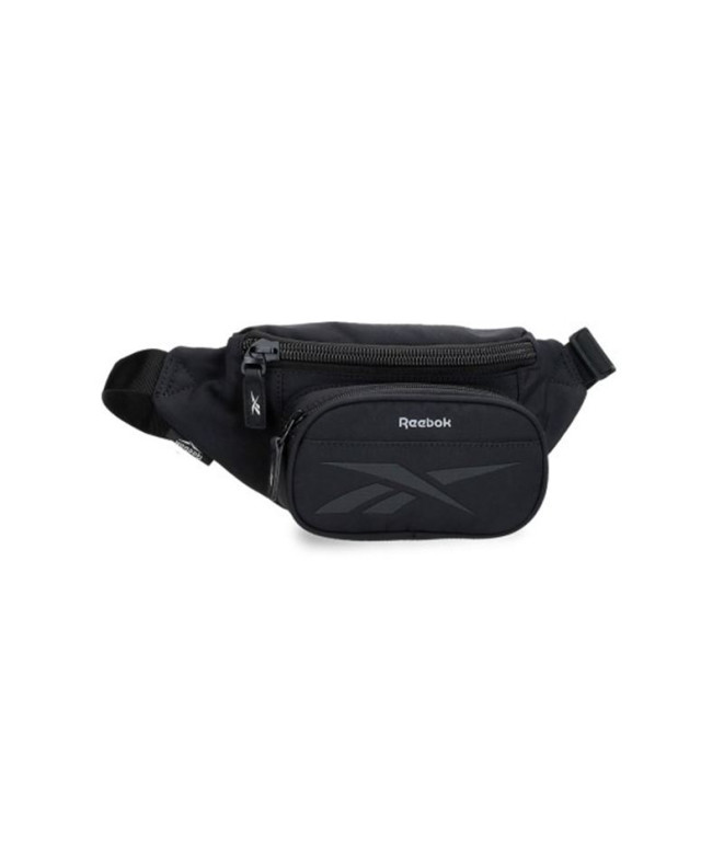 Bolsa de cintura Reebok com bolso frontal Newport Preto Preto Preto