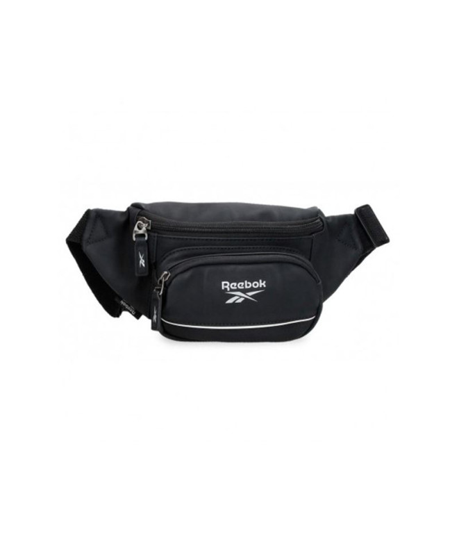 Bolsa de cintura Reebok com bolso frontal Cincinnati Preto Preto Preto