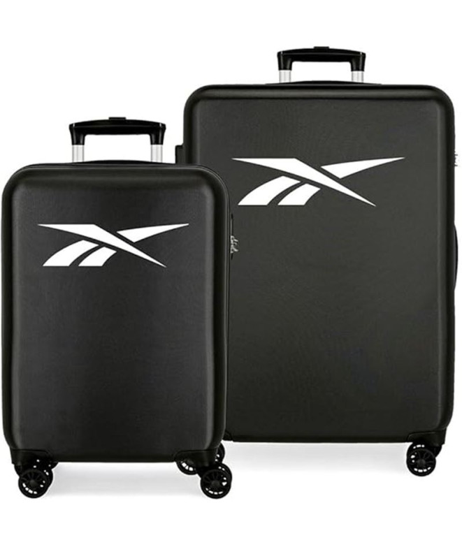 Reebok Ensemble de bagages Portland Hard Shell 55 - 68 Cm Noir Noir