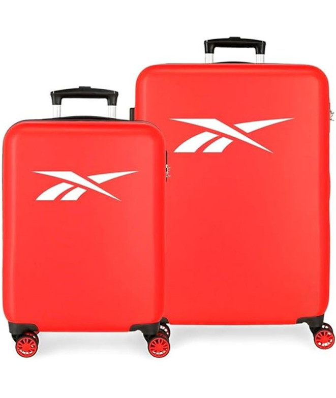 Reebok Ensemble de bagages Portland Rigid 55 - 68 Cm Rouge Rouge