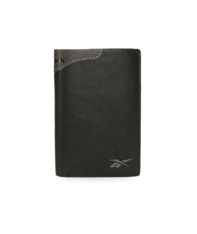 Cartera Reebok Club Vertical Con Monedero Negro Negro