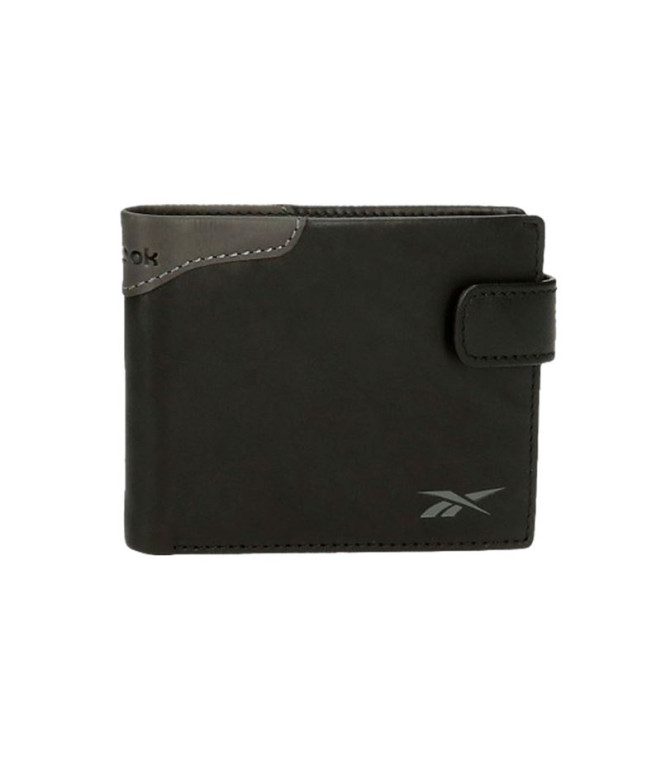 Cartera Horizontal Reebok Club Negro Con Cierre De Click Negro
