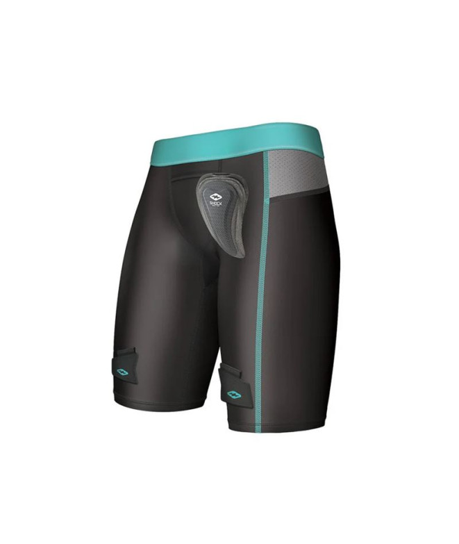 Pantalones Compresivos de Hockey Shock Doctor Pelvic Protector Mujer Negro