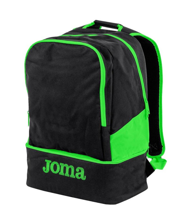Mochila Estadio IIi Negro-Verde Fluor