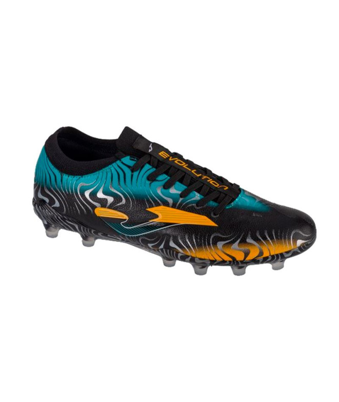 Futebol Joma Botas de Terra Firme Evolution Cup 2401 Black Gold