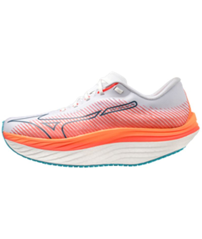 Chaussures Running Mizuno de Wave Rebellion Pro White Homme