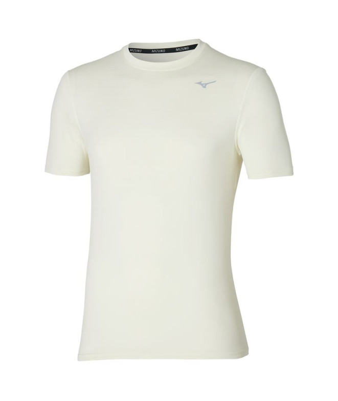 Camiseta Fitness Mizuno Homem de Impulse Core Tee Broken White