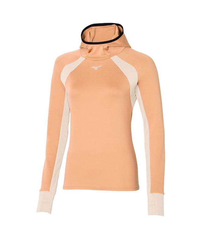 Sweat Running Mizuno Femme de Warmalite Peach Pink