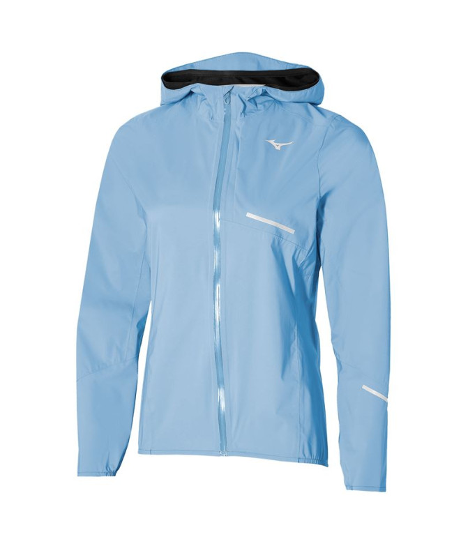 Chaqueta de Trail Mizuno Waterproof 20K Er Jacket Mujer Azul Pastel