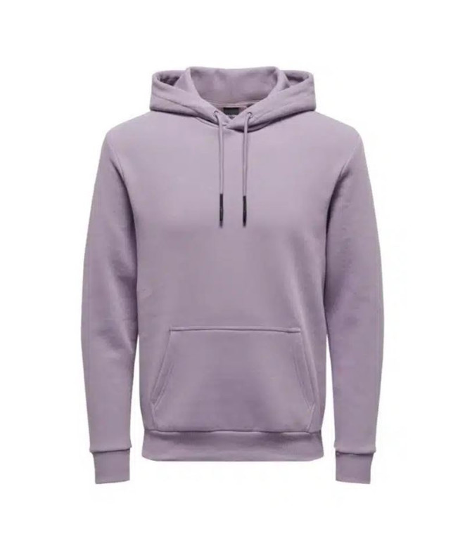 Sweat Homme Only & Sons ceres Purple Ash Homme