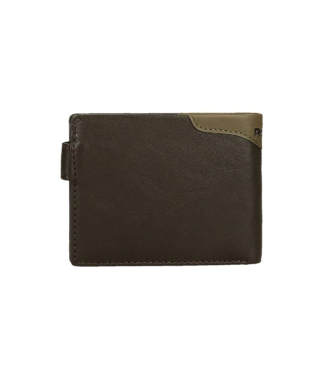 Portefeuille Reebok Club Horizontal Marron Avec...