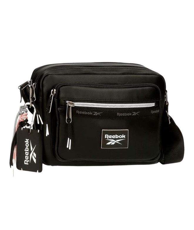 Bandolera Dos Compartimentos Reebok Tina Negro