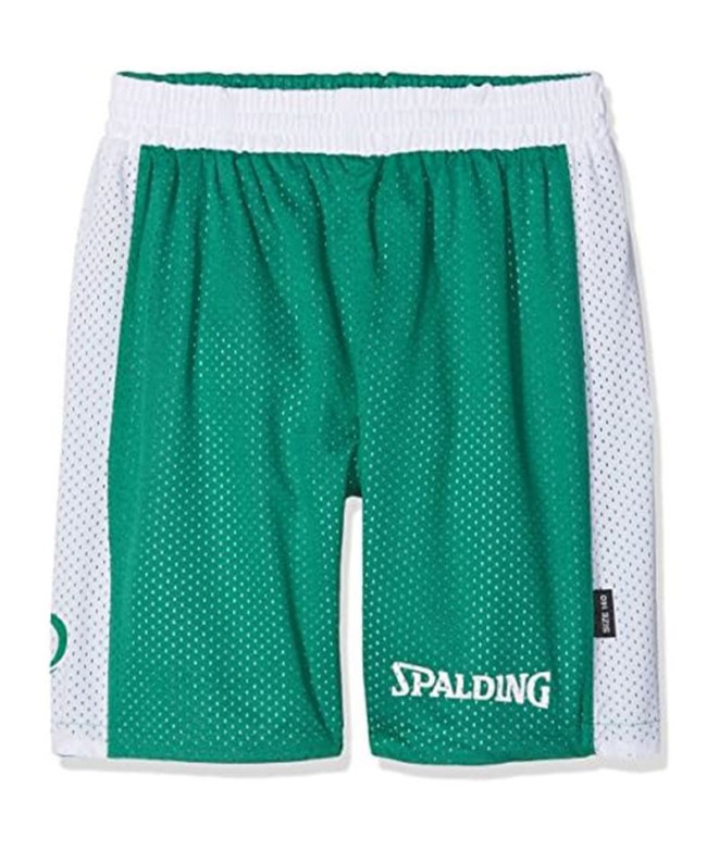 Pantalones de Baloncesto Spalding Essential Reversible Hombre Green / Blanco