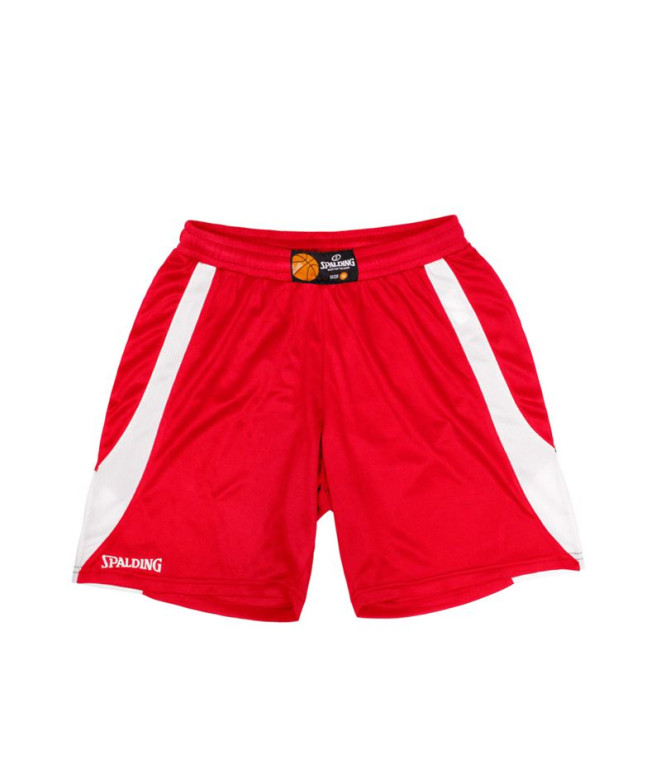 Calça Basquetebol Spalding Mulher de Calções Jam Vermelho/Branco