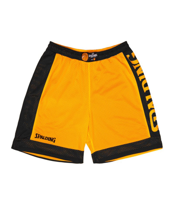 Pantalón de Baloncesto Spalding Reversible Shorts Mango Sorb/Black