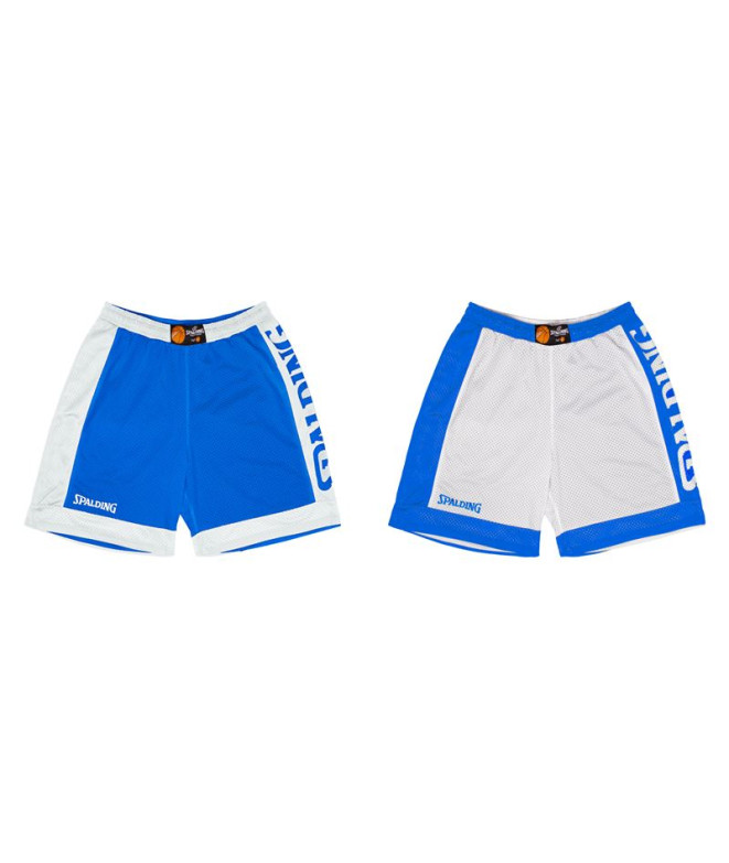 Pantalón de Baloncesto Spalding Reversible Shorts Royal/White