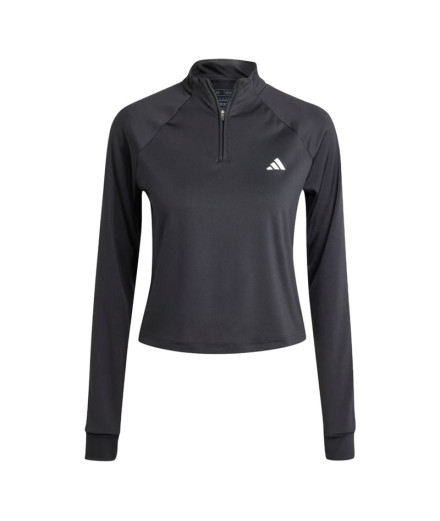 Sweat de Fitness adidas Essentials Tr-Es 1/4Zip Femme Noir