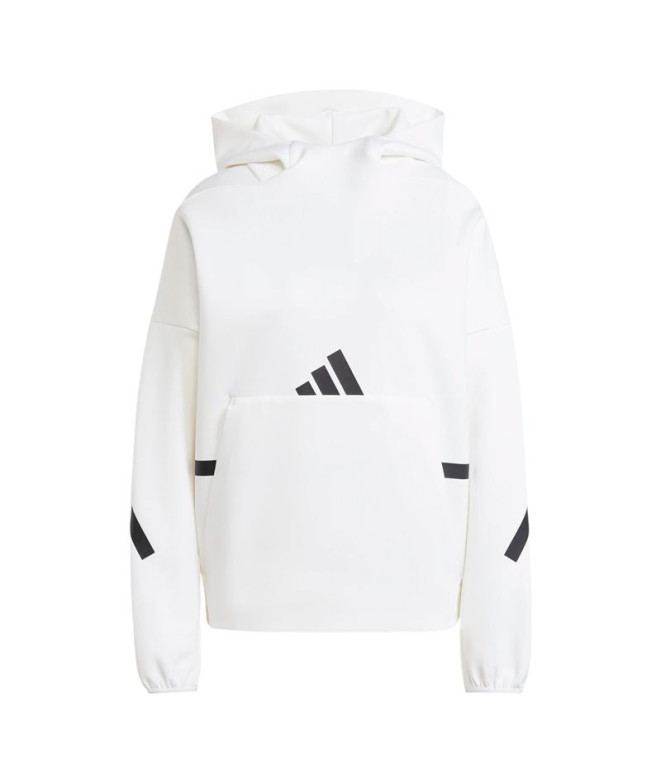 Moletom adidas Mulher Z.N.E. Branco com capuz