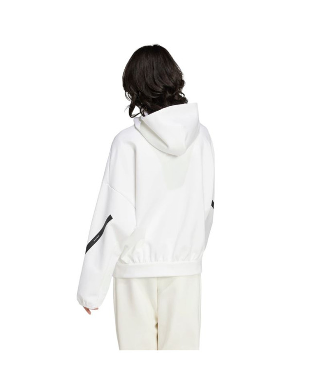 Sweat adidas Femme Z.N.E. Hooded Blanc