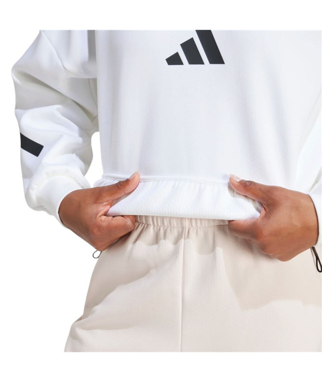 Moletom adidas Mulher Z.N.E. Branco