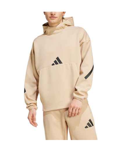 Moletom adidas Homem Casaco com capuz Z.N.E. Bege 2