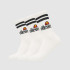 Meias Ellesse Pullo 3Pk Branco Unissex