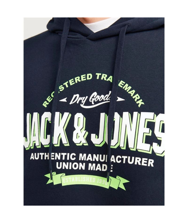 Moletom Homem Jack & Jones Jjelogo 2 Col Navy...