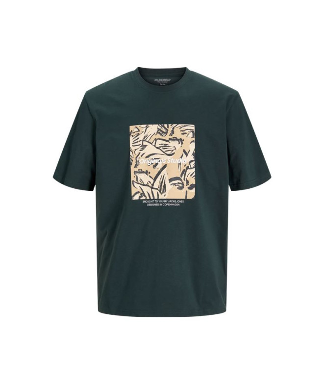 T-shirt Homme Jack & Jones Jorvesterbro Newton Boxfront Forest River