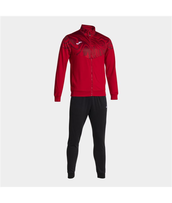 Chándal Joma Lion II Niño Rojo Negro