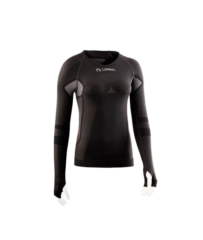 T-shirt Running Lurbel Femme by Cristallo Long Sleeves W Marengo