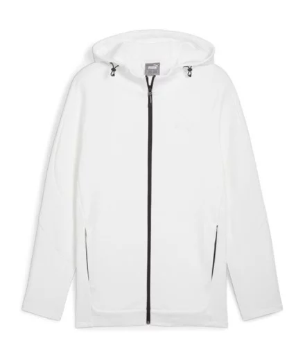 Chaqueta Puma Evostripe Full-Zip Hoodie Dk Hombre Blanco