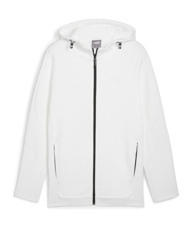 Chaqueta Puma Evostripe Full-Zip Hoodie Dk Hombre Blanco