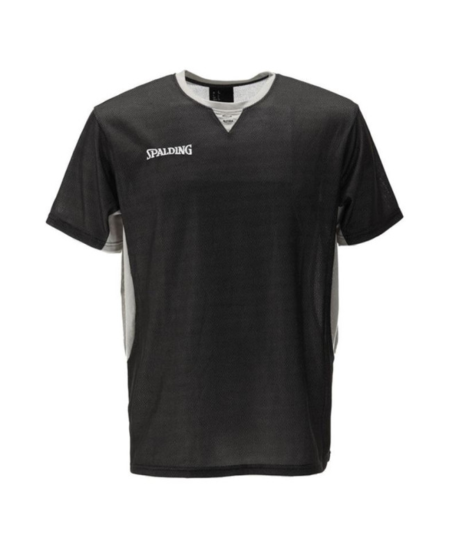 T-shirt Basket-ball Spalding Homme de Referee || Noir/Gris