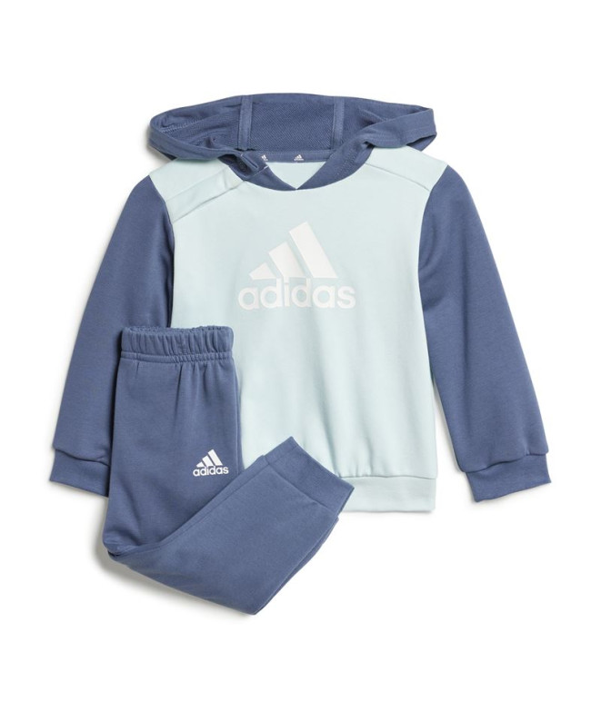 Conjunto adidas Set Infantil Essentials Colorblock Jogger Azul