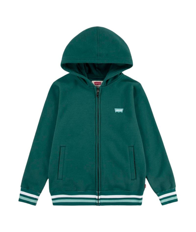 Moletom Levis Infantil Casaco com capuz Lvb Varsity Verde