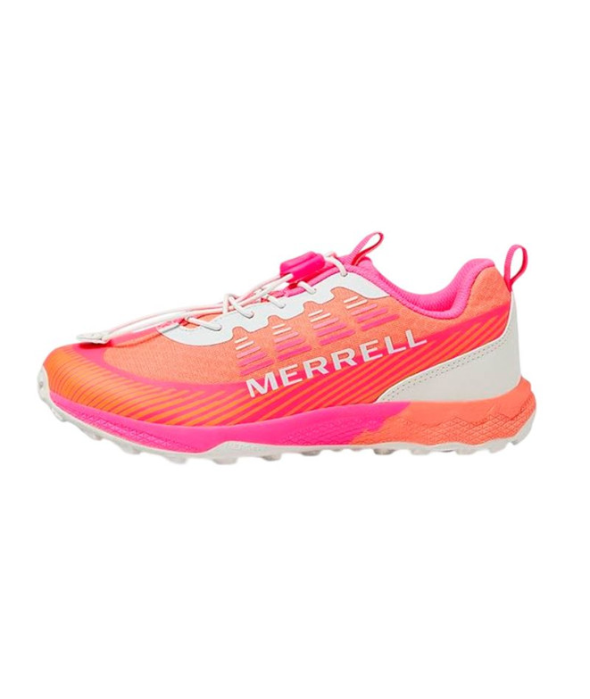 Zapatillas de Montaña Merrell Agility Peak - Rosa/Naranja Infantil