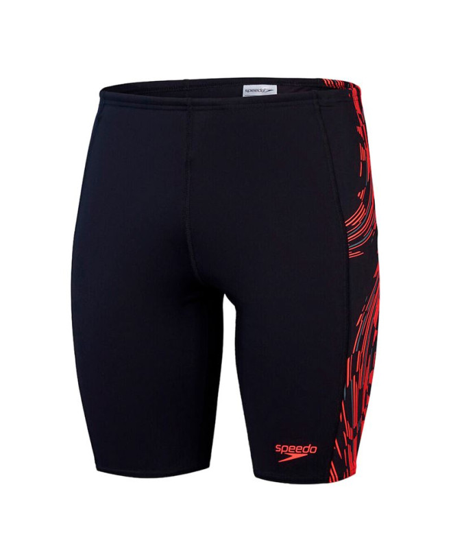 Natation Speedo Homme Jammer from Tech Panel Jammer Black/ Red/Usa Charcoal