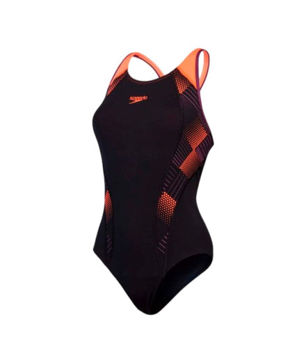 Bañador de Natación Speedo Mujer Placement Laneback... Bañador de Natación Speedo Mujer Placement Laneback...