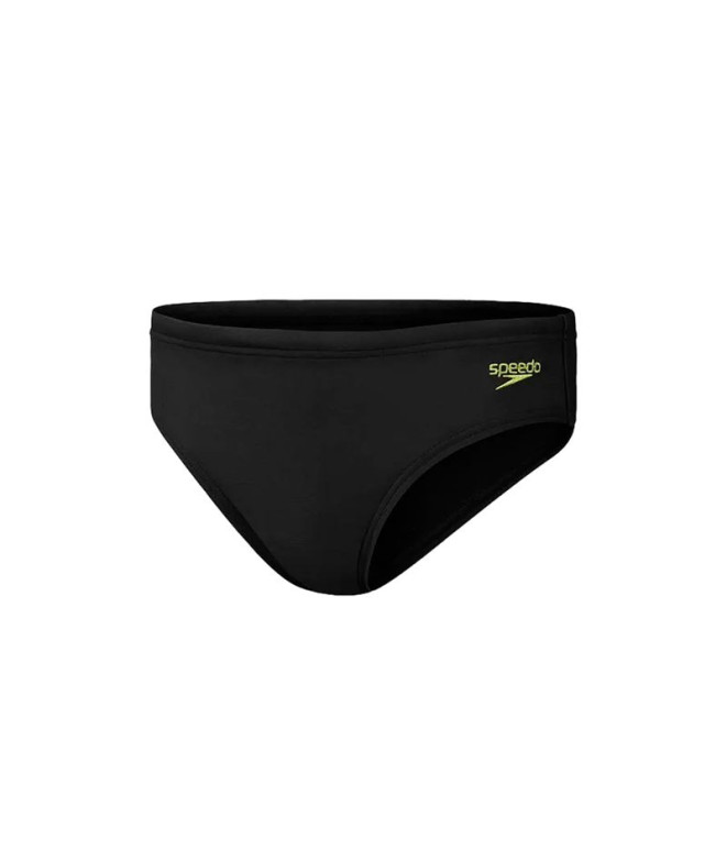 Maillot de bain Natation Speedo Enfant de 6.5Cm Logo Brief Black/Lemon