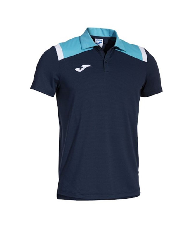 Polo de Fútbol Joma Toledo Hombre Marino Turquesa Flúor